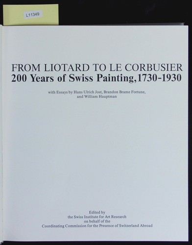 From liotard corbusier - from,