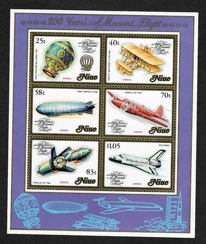 Niue 200 years manned - niue:,