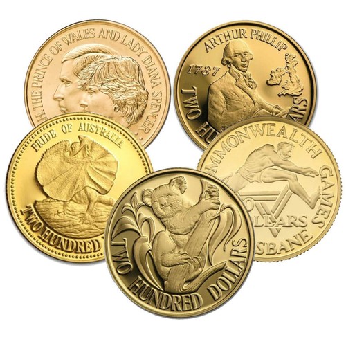 200 australian gold coin - 200$,